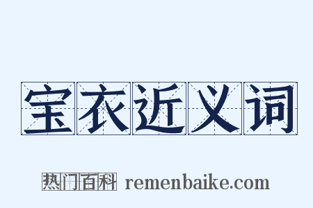 宝衣近义词是什么意思的图片